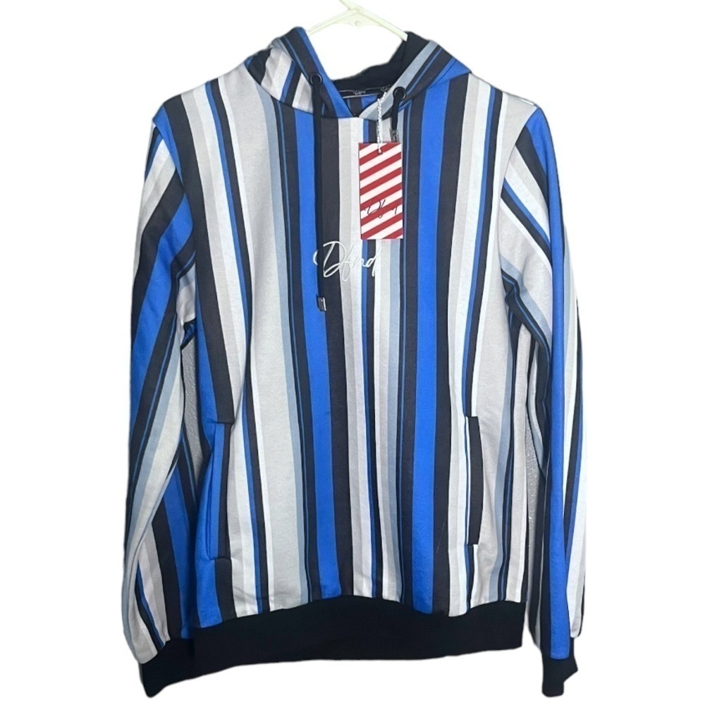 Nwt Dfnd Striped Pullover Hoodie Size S